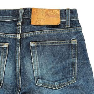 Naked & Famous Men's Left Hand Twill Selvedge Denim Cotton Jeans Blue Size 29